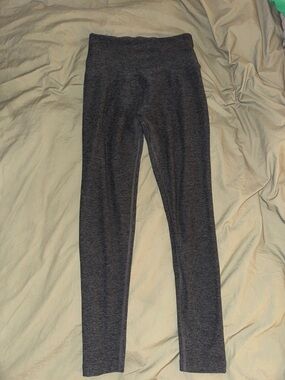 Beyond Yoga Heather Charcoal Gray High-Waist Leggings